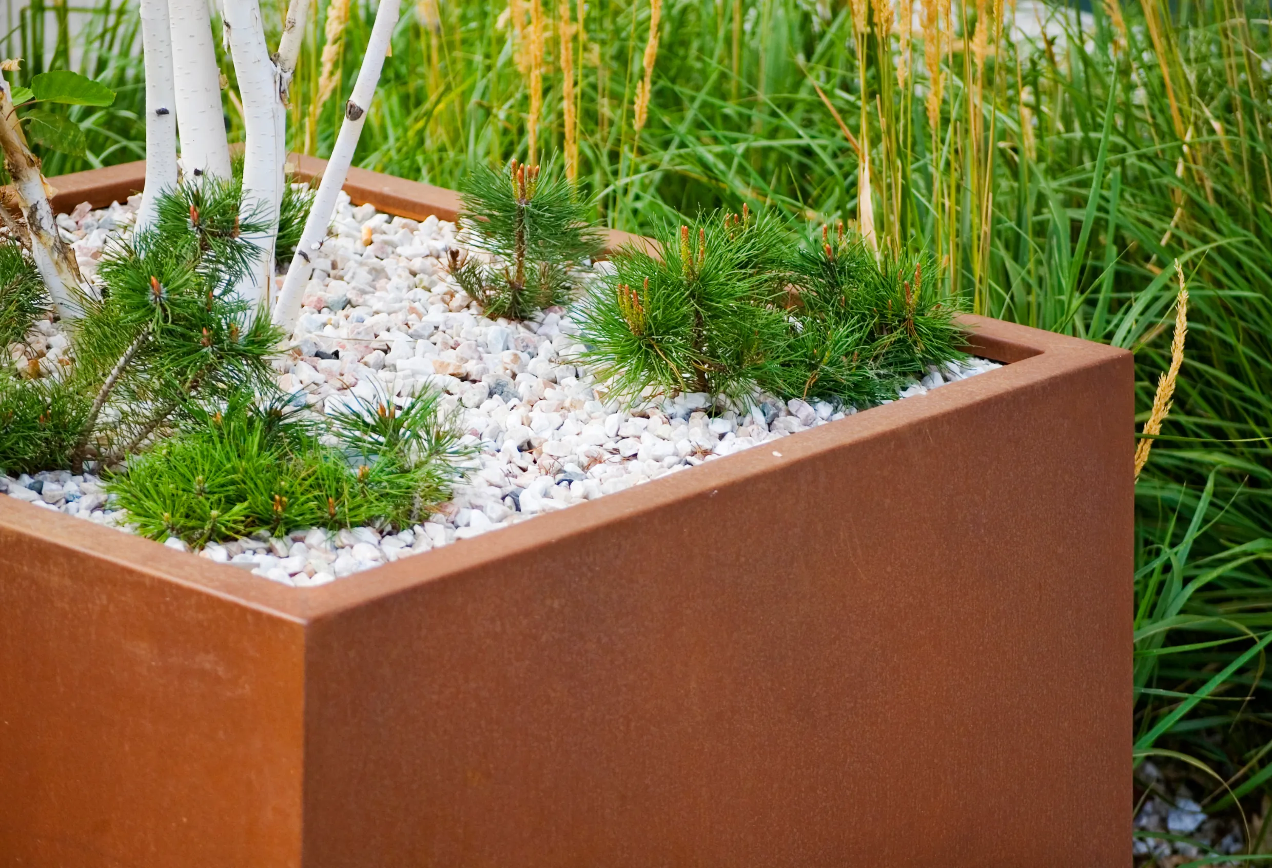 Cortenstalen maatwerk | Cortenstalen plantenbak | Cortenstaal in de tuin | Cortenstaal Vlaeminck | Cortenstaal Oost-Vlaanderen